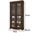 Cristaleira New York Noce - Rv Móveis