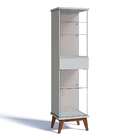 Cristaleira Nuance Branco Acetinado