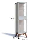 Cristaleira Nuance Branco Acetinado