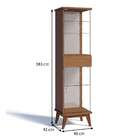 Cristaleira Nuance Freijó Touch