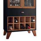 Cristaleira Ópera 2 Pt Preto E Marrom Nature