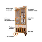 Cristaleira Ópera - Hb Móveis