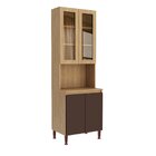 Cristaleira Para Cozinha 4 Portas 70cm X 220cm X 52cm Rebeca