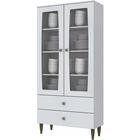 Cristaleira Para Sala 2 Portas Com Vidro Ci230 Henn