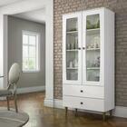 Cristaleira Para Sala 2 Portas Com Vidro Ci230 Henn