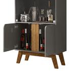 Cristaleira Para Sala De Jantar 2 Portas Vidro Titanium Cinam