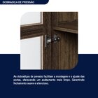 Cristaleira Pinus 1 Gaveta 2 Portas Com Vidro 88cmx185,5cm Ma