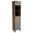 Cristaleira Porta Bipartida 4 Prateleiras Mdp Premium Scandin