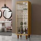 Cristaleira Porta De Vidro Safira New Mel Off White Mavaular