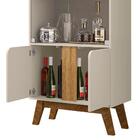 Cristaleira Retrô 2 Portas Vidro Off White Cinamomo Manzana S