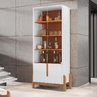 Cristaleira Retrô Cherie Branco Cedro