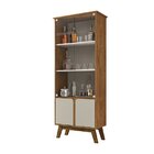 Cristaleira Retrô Madri  Naturalle/off White