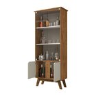 Cristaleira Retrô Madri  Naturalle/off White