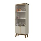 Cristaleira Retrô Portas Fecho Magnético 4 Portas Com Vidro 7