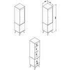 Cristaleira Retrô Rt3074 - Movelbento - Vermelho