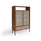 Cristaleira Root 1 Gaveta 2 Portas 100cmx152cm Madeira Maciça