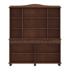 Cristaleira Rústica 100% Madeira Maciça 4+4 Portas Para Sala