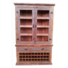 Cristaleira Rústica Adega Em Madeira De Demolição - Cód 762