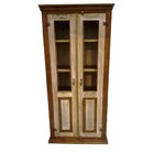 Cristaleira Rústica Bulgária Em Madeira De Demolição - Cód 17