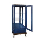 Cristaleira Rústica De Madeira 2 Portas, 1 Gaveta E Pés Luiz