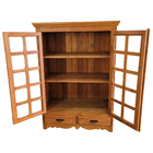 Cristaleira Rústica Dublin Em Madeira De Demolição - Cód 761