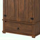 Cristaleira Rústica Madeira Maciça 2 Portas Imbuia 4001 Shop