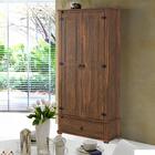 Cristaleira Rústica Madeira Maciça 2 Portas Imbuia 4001 Shop