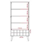 Cristaleira Seller Preto Com Cumaru – Patrimar Móveis