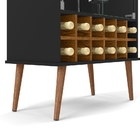 Cristaleira Seller Preto Com Cumaru – Patrimar Móveis