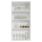 Cristaleira Suspensa 70 Cm 2 Portas De Vidro Branco/cinza Vik