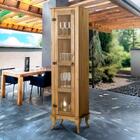 Cristaleira Torre 01 Porta Vidro Madeira Maciça D161 Shop Jm