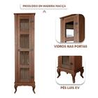 Cristaleira Torre 01 Porta Vidro Madeira Maciça D161 Shop Jm