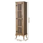 Cristaleira Torre 1 Porta De Vidro Em Madeira Maciça