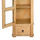 Cristaleira Torre Alta 01 Porta Vidro Madeira Maciça D151 Sho