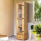 Cristaleira Torre Alta 01 Porta Vidro Madeira Maciça D151 Sho