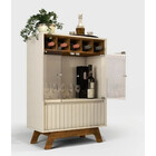 Cristaleira Tulipa Portas De Vidro Mdp Com Adega Dj Móveis