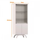 Cristaleira Vicenza 4 Portas Off White - New Ceval