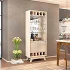 Cristaleira Vidro Espelho E Adega 4 Portas 21188 Dj Moveis