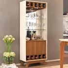 Cristaleira Vidro Espelho E Adega 4 Portas 21188 Dj Moveis