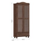 Cristaleira Vitrine Rústica 100% Madeira Maciça 2 Portas 1 Ga