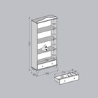 Cristaleira Vitrine Rústica 100% Madeira Maciça 2 Portas 1 Ga
