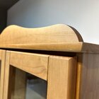 Cristaleira Vitrine Rústica 100% Madeira Maciça 2 Portas 1 Ga