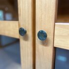 Cristaleira Vitrine Rústica 100% Madeira Maciça 2 Portas 1 Ga