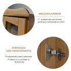 Cristaleira Vitrine Rústica 100% Madeira Maciça 2 Portas 1 Ga