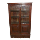 Cristaleira Waves Em Madeira De Demolição - Cód 2058