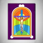 Cristo Crucificado Quadro Religioso Mdf 30x20 Decorativo
