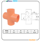 Cruzeta Fire 1.1/2" Amanco