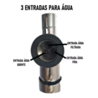 Cuba 50x40 Inox 304 C/ Torneira Para Filtro E Tábua De Corte