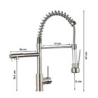 Cuba 50x40 Inox Escovado + Torneira Gourmet E Tábua De Corte