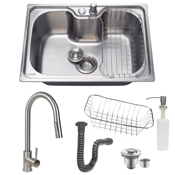 Cuba 50x40cm Aço Inox 304 E Torneira Touch Sensível Ao Toque